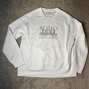 SOHO New York Running Club White Sweatshirt